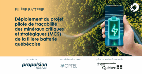 traçabilités des batteries et des minéraux critiques et stratégiques (MCS) au Québec